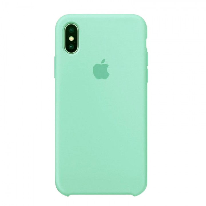 Silicone case для iPhone XR (Mint)