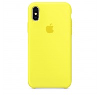 Silicone case для iPhone X/Xs (Yellow)