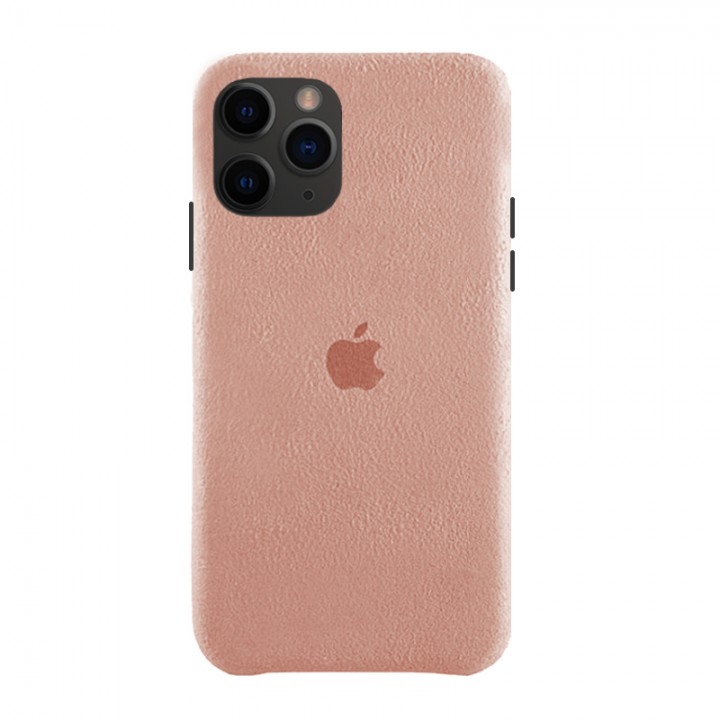Чехол Alcantara Case для iPhone 11 Pro (Light Pink)