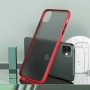 Чехол пластиковый матовый для iPhone 11 (Red Frame)