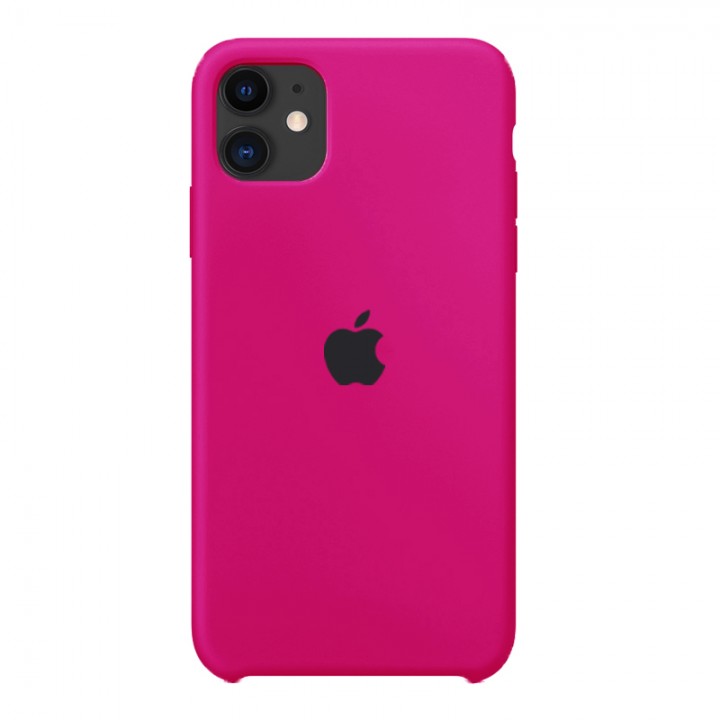 Silicone case для iPhone 11 (Hot Pink)