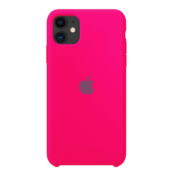 Чехол Silicone case для iPhone 12 Mini (Hot Pink)