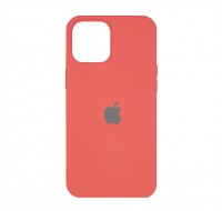Чехол силиконовый с лого для iPhone 12 Mini (Fluorescent Peach)