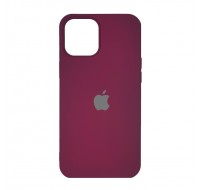 Чехол силиконовый с лого для iPhone 12 Pro Max (Pomegranate)