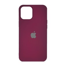 Чехол силиконовый с лого для iPhone 12 Pro Max (Pomegranate)