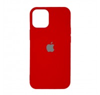 Чехол силиконовый с лого для iPhone 12 Pro Max (Red)