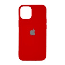 Чехол силиконовый с лого для iPhone 12 Mini (Red)