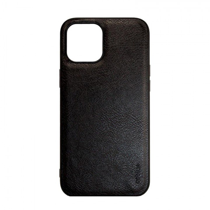 Чехол COBLUE под кожу для iPhone 13 Pro Max  (Black leather)