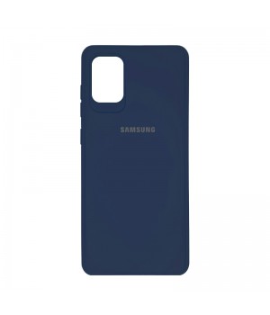 Чехол силиконовый c лого  для Samsung Galaxy S10 Lite (Blue)