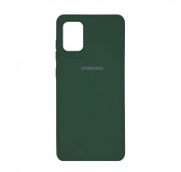 Чехол силиконовый c лого  для Samsung Galaxy S20 Plus (Green Forest)