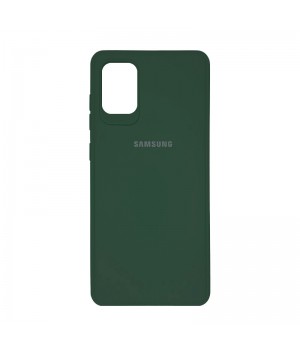 Чехол силиконовый c лого  для Samsung Galaxy S20 Plus (Green Forest)