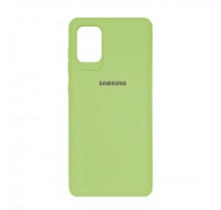 Чехол силиконовый c лого  для Samsung Galaxy S20 Plus (Olive)