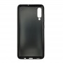Чехол силиконовый под кожу для Samsung Galaxy A70 (Black Leather)