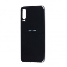 Чехол Leather Case с окантовкой для Samsung Galaxy A70 (Black Leather)