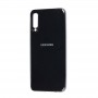 Чехол Leather Case с окантовкой для Samsung Galaxy A70 (Black Leather)