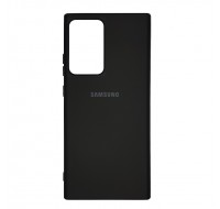 Чехол силиконовый c лого  для Samsung Galaxy Note 20 (Black)