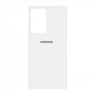 Чехол силиконовый c лого  для Samsung Galaxy Note 20 (White)