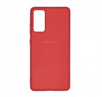 Чехол силиконовый с лого для Samsung Galaxy S20 FE (Red)