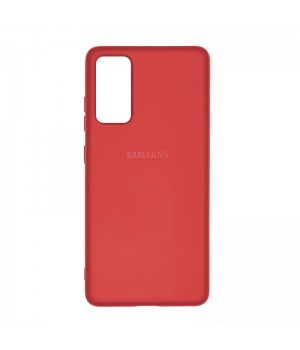 Чехол силиконовый с лого для Samsung Galaxy S20 FE (Red)