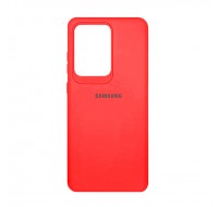 Чехол силиконовый c лого  для Samsung Galaxy S20 Ultra (Red)