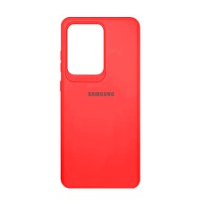 Чехол силиконовый c лого  для Samsung Galaxy S20 Ultra (Red)