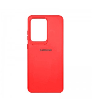 Чехол силиконовый c лого  для Samsung Galaxy S20 Ultra (Red)
