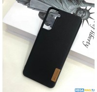 Чехол силиконовый G-CASE для Samsung Galaxy S21 (Black Leather)
