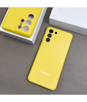 Чехол Silicone Cover для Samsung Galaxy S21 (Yellow)