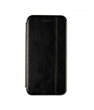 Чехол-книжка для Xiaomi Mi A3 (Black Leather)