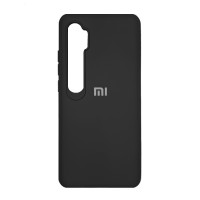 Чехол силиконовый  для Xiaomi Mi Note 10/Mi Note 10 Pro с лого (Black)