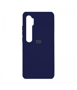 Чехол силиконовый  для Xiaomi Mi Note 10/Mi Note 10 Pro с лого (Blue)