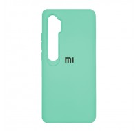 Чехол силиконовый  для Xiaomi Mi Note 10/Mi Note 10 Pro с лого (Mint)