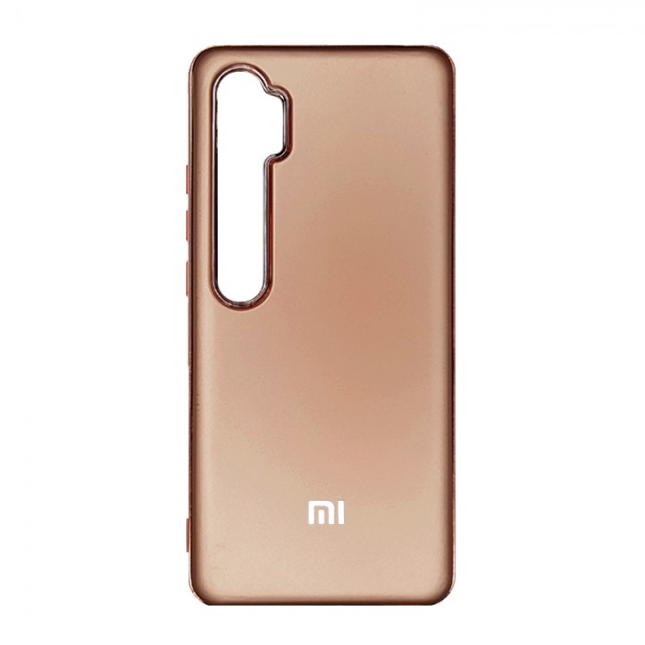 Чехол пластиковый матовый для Xiaomi Mi Note 10/Mi Note 10 Pro (Rose Gold)
