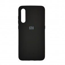 Силиконовый чехол с матовой поверхностью для Xiaomi Mi 9 с лого (Black)